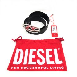 〇〇 DIESEL ディーゼル メンズ ベルト サイズ85/34 ブラック Sランク
