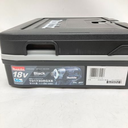  MAKITA マキタ 充電式インパクトドライバ 18v 6.0Ah TD173DRGXB ブラック 未使用品