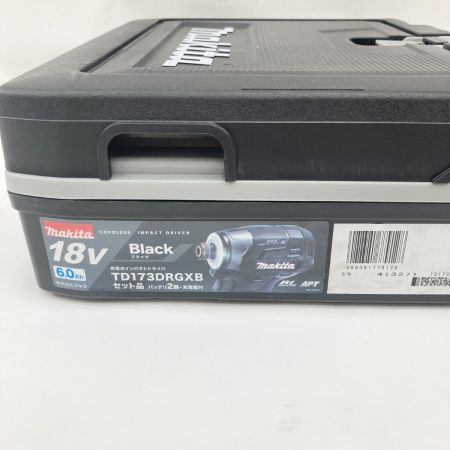  MAKITA マキタ 充電式インパクトドライバ 18v 6.0Ah TD173DRGXB ブラック 未使用品