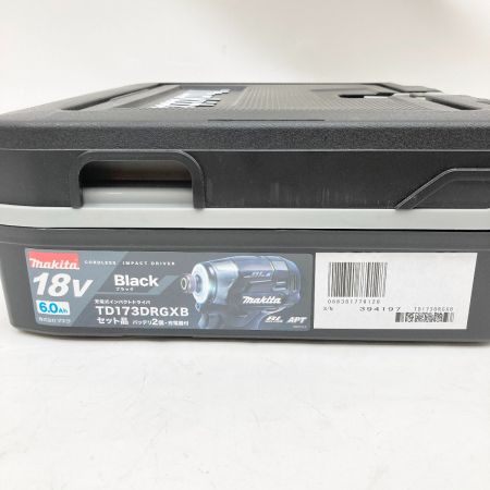  MAKITA マキタ 充電式インパクトドライバ 18v 6.0Ah TD173DRGXB ブラック 未使用品