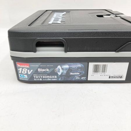  MAKITA マキタ 充電式インパクトドライバ 18v 6.0Ah TD173DRGXB ブラック 未使用品