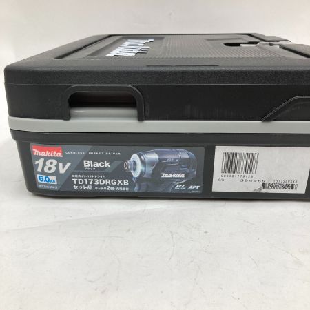  MAKITA マキタ 充電式インパクトドライバ 18V 6.0Ah TD173DRGXB ブラック 未使用品