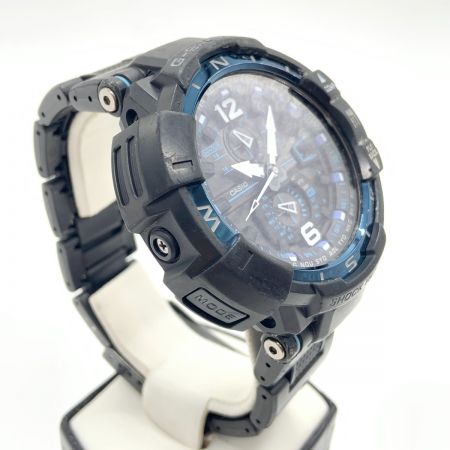  CASIO カシオ Gショック スカイコックピット ソーラー電波クォーツ 腕時計 GPW-1100-1AJF ブラック