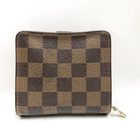  LOUIS VUITTON ルイヴィトン 財布 ダミエ コンパクトジップ  N61668 ブラウン