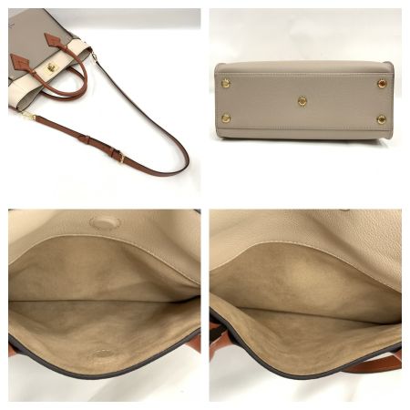  LOUIS VUITTON ルイヴィトン オンマイサイドMM  レディース 2WAYバッグ ハンドバッグ ショルダーバッグ M53825 アイボリー×ベージュ