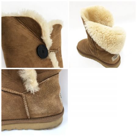  UGG アグ レディース ムートンブーツ BAILEY BUTTON 25cm 5803 ブラウン