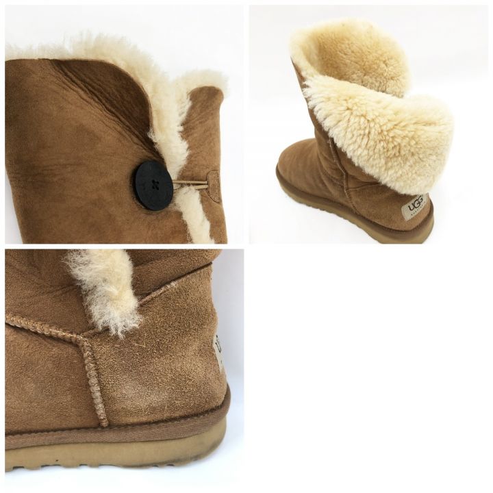 UGG アグ レディース ムートンブーツ BAILEY BUTTON 25cm 5803 CHESTNUT｜中古｜なんでもリサイクルビッグバン