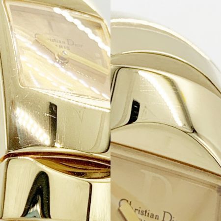  Christian Dior クリスチャンディオール ディオリフィック クォーツ 腕時計 D102-150 ゴールド