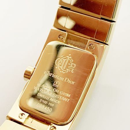  Christian Dior クリスチャンディオール ディオリフィック クォーツ 腕時計 D102-150 ゴールド