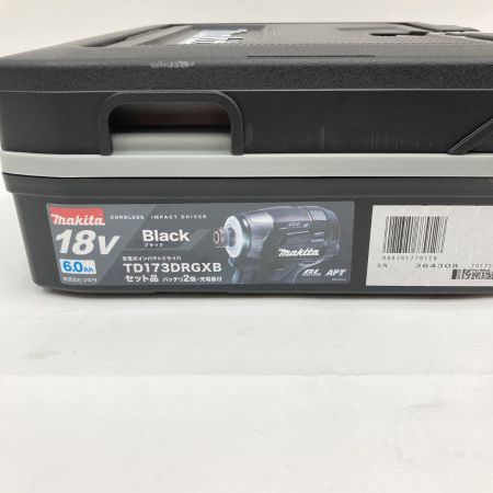  MAKITA マキタ 充電式インパクトドライバ 18v 6.0Ah TD173DRGXB ブラック 未使用品