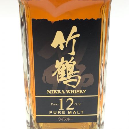 【北海道内限定発送】 NIKKA WHISKY ニッカウイスキー NIKKA 竹鶴 12年 ピュアモルト 角瓶 660ml 40度 未開栓