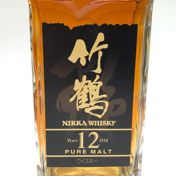 北海道内限定発送】 NIKKA WHISKY ニッカウイスキー NIKKA 竹鶴 12年 ピュアモルト 角瓶 660ml 40度 未開栓 ｜中古｜なんでもリサイクルビッグバン