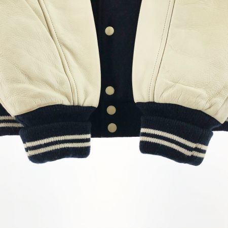  Mac Beth メンズ ジャケット スタジャン サイズM G-87038 ネイビー×ホワイト