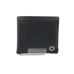 〇〇 BVLGARI ブルガリ ブルガリ マン 二つ折り財布 30396 ブラック Bランク