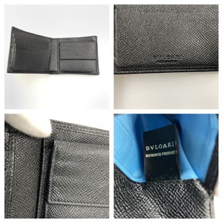  BVLGARI ブルガリ ブルガリ マン 二つ折り財布 30396 ブラック