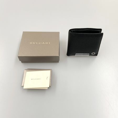  BVLGARI ブルガリ ブルガリ マン 二つ折り財布 30396 ブラック
