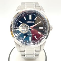 〇〇 SEIKO セイコー プレサージュ メカニカル 自動巻き 腕時計 4R38A シルバー Aランク