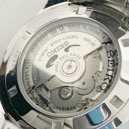  SEIKO セイコー プレサージュ メカニカル 自動巻き 腕時計 4R38A シルバー