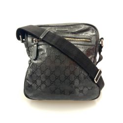 〇〇 GUCCI グッチ GGインプリメ  ショルダーバッグ 斜め掛け 201448 520981 ブラック Bランク