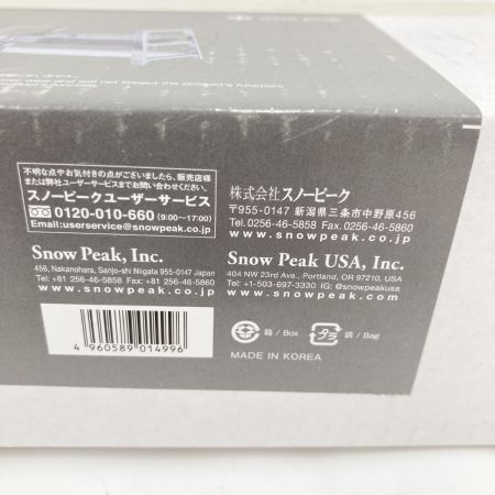  snowpeak スノーピーク 焚き火台 SR ST-021 未使用品