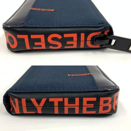 DIESEL ディーゼル ラウンドファスナー 長財布 6267 ブラック x レッド