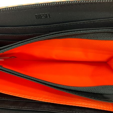  DIESEL ディーゼル ラウンドファスナー 長財布 6267 ブラック x レッド