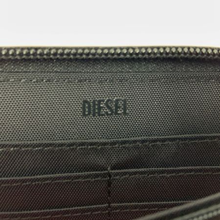  DIESEL ディーゼル ラウンドファスナー 長財布 6267 ブラック x レッド