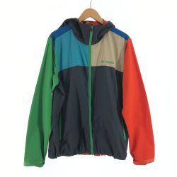 〇〇 Columbia コロンビア メンズ ナイロンジャケット ボーズマンロック サイズM PM3938 グリーン×オレンジ Bランク