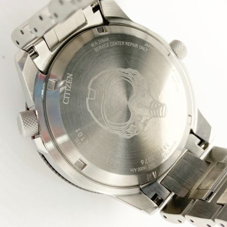  CITIZEN シチズン プロマスター SKYシリーズ メカニカルGMT 自動巻き 腕時計 NB6046-59E シルバー  x ブラック