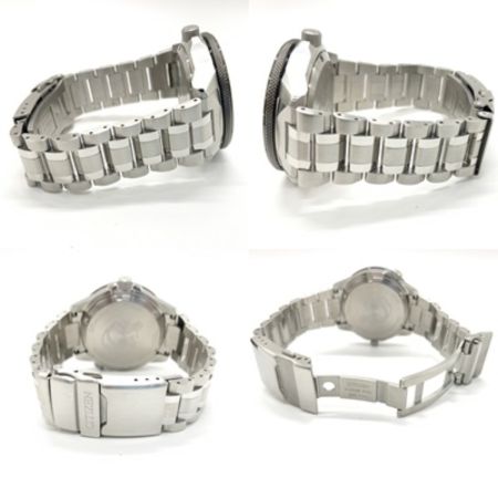  CITIZEN シチズン プロマスター SKYシリーズ メカニカルGMT 自動巻き 腕時計 NB6046-59E シルバー  x ブラック