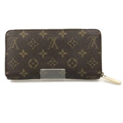 〇〇 LOUIS VUITTON ルイヴィトン モノグラム ジッピーウォレット ラウンドファスナー長財布  M42616 ブラウン 現状渡し Dランク