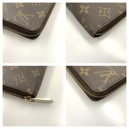  LOUIS VUITTON ルイヴィトン モノグラム ジッピーウォレット ラウンドファスナー長財布  M42616 ブラウン 現状渡し