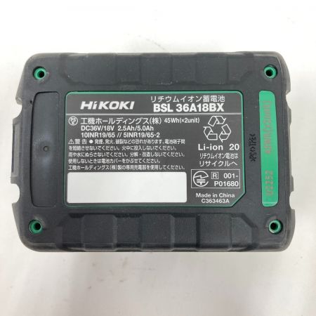  HiKOKI ハイコーキ コードレスインパクトドライバ Bluetooth搭載蓄電池1個 WH36DC ブラック 未使用品