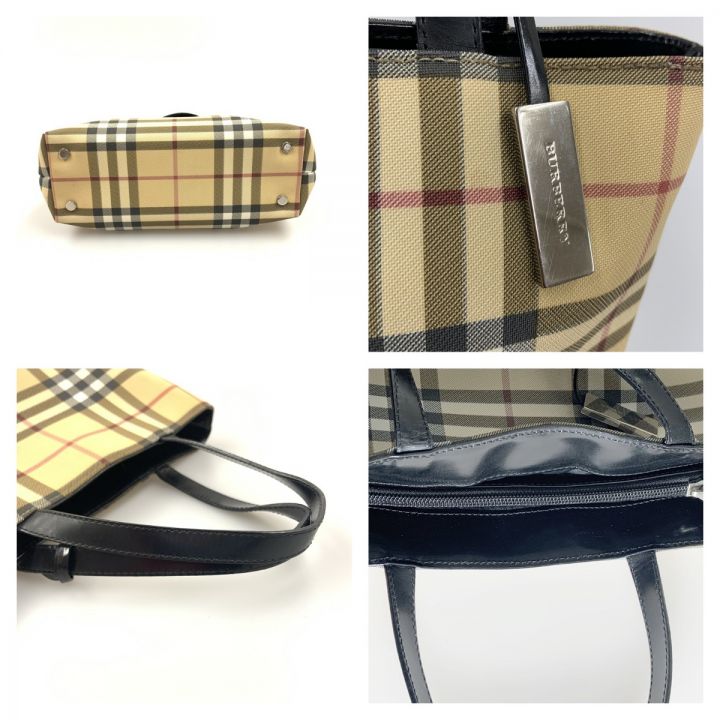 BURBERRY バーバリー ノバチェック ミニ トート バッグ ベージュ｜中古｜なんでもリサイクルビッグバン