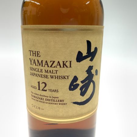 【北海道内限定発送】 YAMAZAKI 山崎/サントリー シングルモルト ジャパニーズ ウイスキー 700ml 12年 43%  未開栓