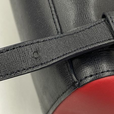  Paul Smith ポールスミス レディース リュック レザー ネイビー×レッド