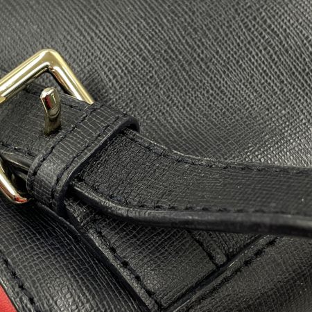  Paul Smith ポールスミス レディース リュック レザー ネイビー×レッド