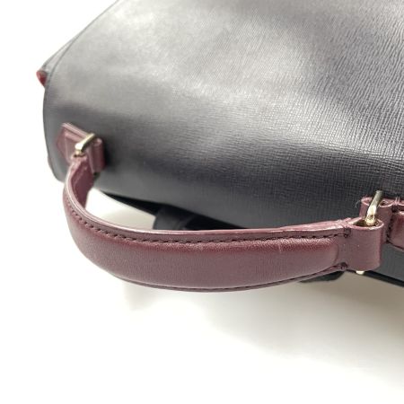  Paul Smith ポールスミス レディース リュック レザー ネイビー×レッド