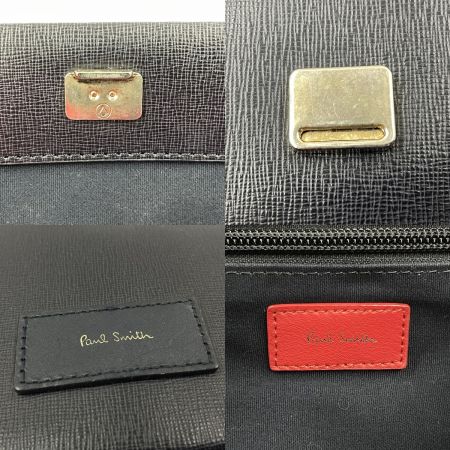  Paul Smith ポールスミス レディース リュック レザー ネイビー×レッド