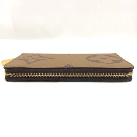  LOUIS VUITTON ルイヴィトン ジャイアント モノグラム リバース ジッピーウォレット ラウンドファスナー 長財布 M69353 ブラウン