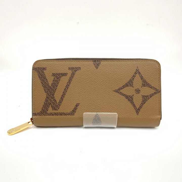 LOUIS VUITTON ルイヴィトン ジャイアント モノグラム リバース ジッピーウォレット ラウンドファスナー 長財布 M69353  ブラウン｜中古｜なんでもリサイクルビッグバン