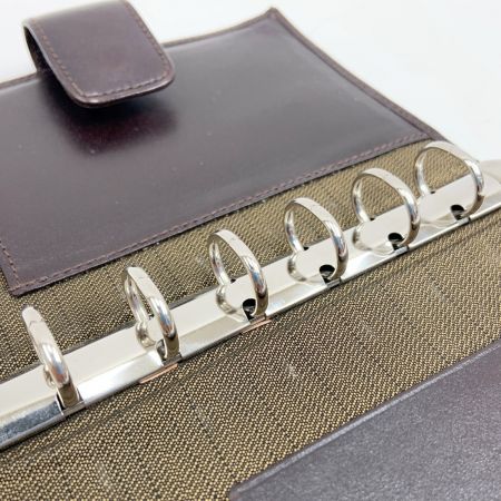  FENDI フェンディ ズッカ 6穴 手帳カバー ブラウン