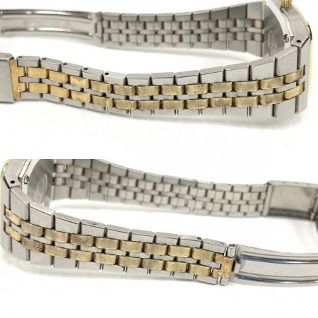  OMEGA オメガ シーマスター スクエア クォーツ Cal.1380 腕時計 596.0032 796.0827 596.0032 シルバー x ゴールド