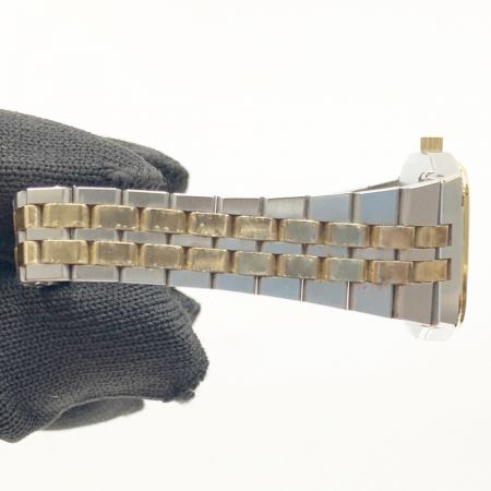  OMEGA オメガ シーマスター スクエア クォーツ Cal.1380 腕時計 596.0032 796.0827 596.0032 シルバー x ゴールド