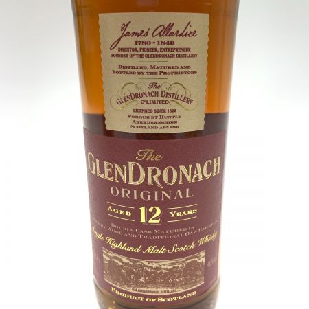   GLENDRONACH ORIGINAL グレンドロナック オリジナル 12年 43度 700ml ウィスキー  未開栓