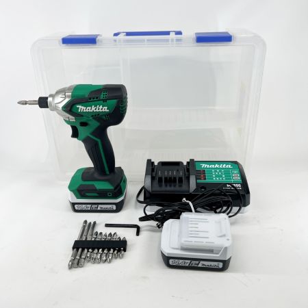  MAKITA マキタ インパクトドライバ 14.4V コードレス式  MTD001D グリーン バッテリー２個、充電器、ケース付き