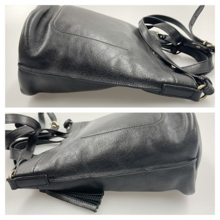  IL BISONTE イルビゾンテ 2WAY ショルダーバッグ ハンドバッグ ブラック