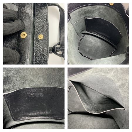  IL BISONTE イルビゾンテ 2WAY ショルダーバッグ ハンドバッグ ブラック