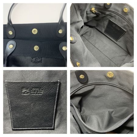  IL BISONTE イルビゾンテ トートバッグ ハンドバッグ ブラック