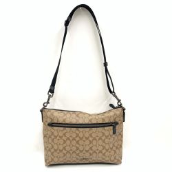 〇〇 COACH コーチ シグネチャー 斜め掛け ショルダーバッグ  F78722 ベージュ Aランク